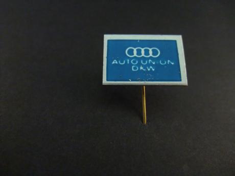 Auto-Union Duitse autofabriek (na fusie met Audi, DKW Dampf-Kraft-Wagen), Horch en Wanderer in de jaren 30 ) logo lichtblauw